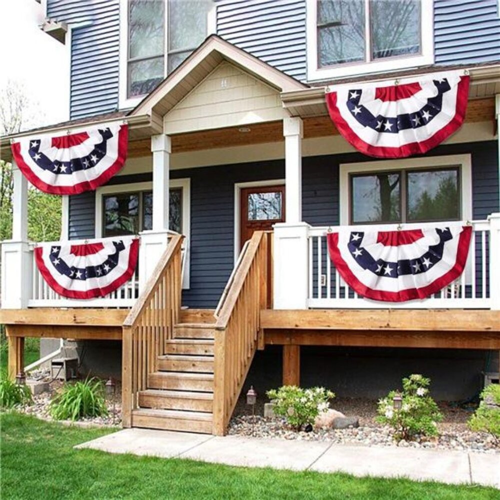 1.5X3 Ft Patriotic 4th of July Decoration Bunting Flag Red White Blue US Banner - Picture 6 of 7